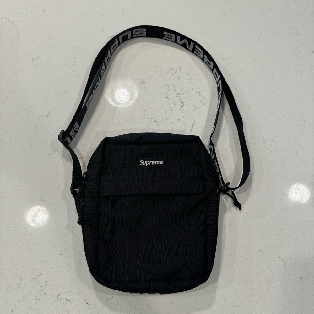 Supreme Crossbody Bag Black/White